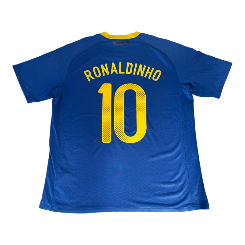 Brazil Away 2008 - Ronaldinho (L)