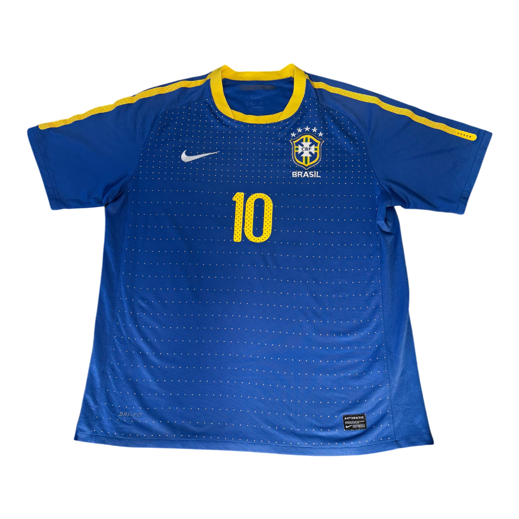 Brazil Away 2008 - Ronaldinho (L)