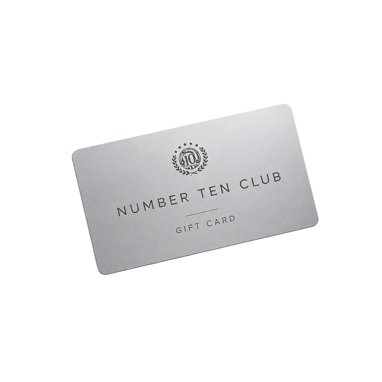 Number Ten Club Gift Card
